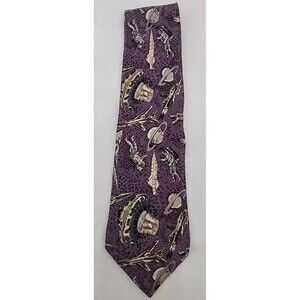 Tie Xmi Hand Made 100% Silk Men’s Necktie Made In USA Space Ships & Astronauts